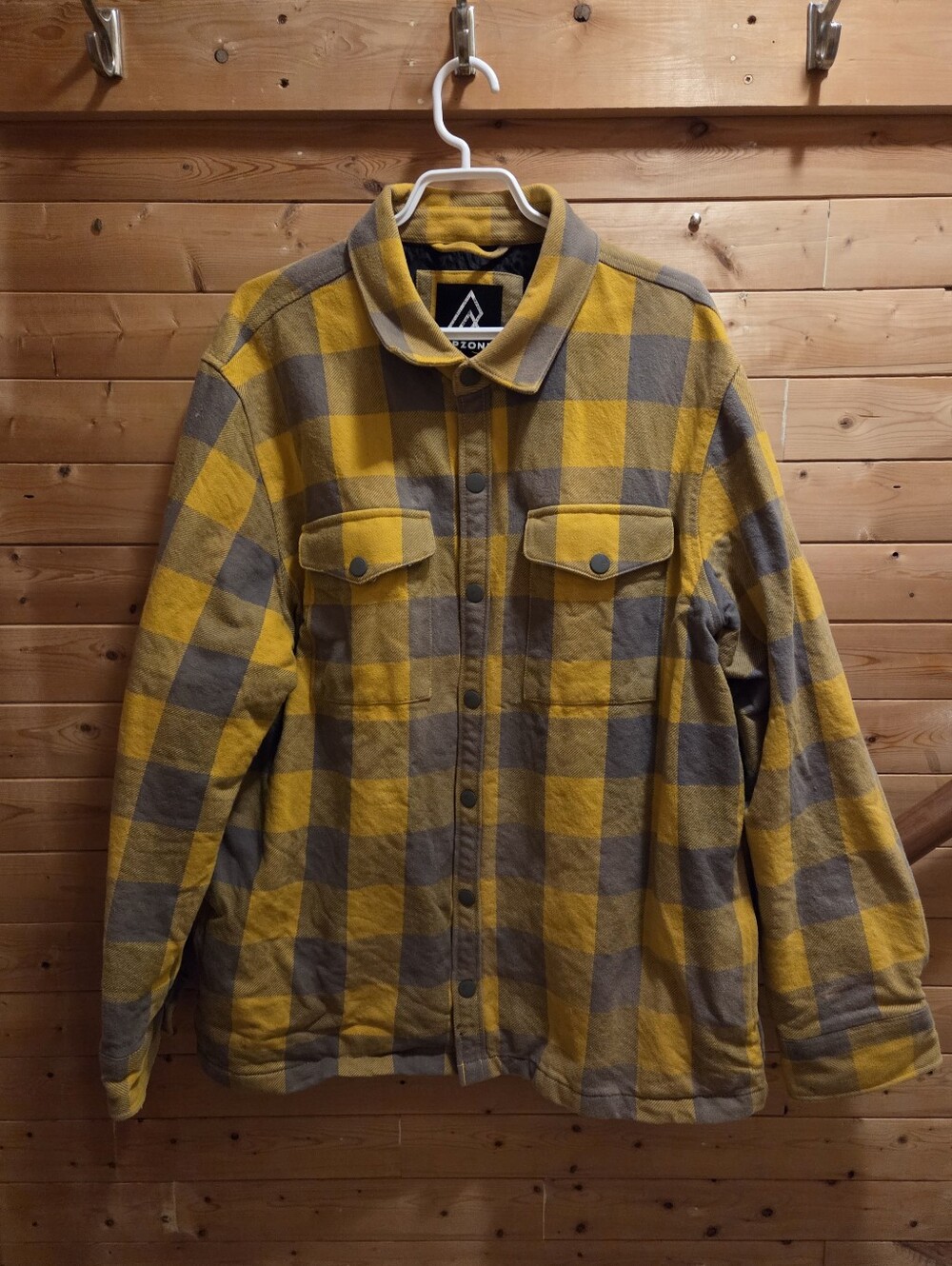 Ripzone Yellow & Gray Plaid Men's Jacket